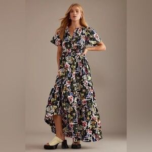 NWOT ~ Anthropologie Somerset Floral Maxi Dress ~ Medium